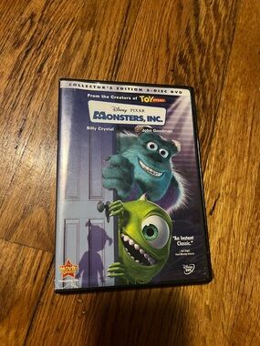 Walt Disney Pixar Monsters, Inc. DVD - Sulley & Mike Cover